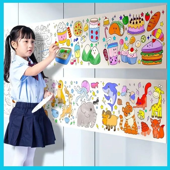 ¡LLEVATE 3 AL PRECIO DE 1! Rollo gigante para colorear de 3 metros🎨