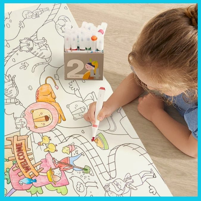 ¡LLEVATE 3 AL PRECIO DE 1! Rollo gigante para colorear de 3 metros🎨