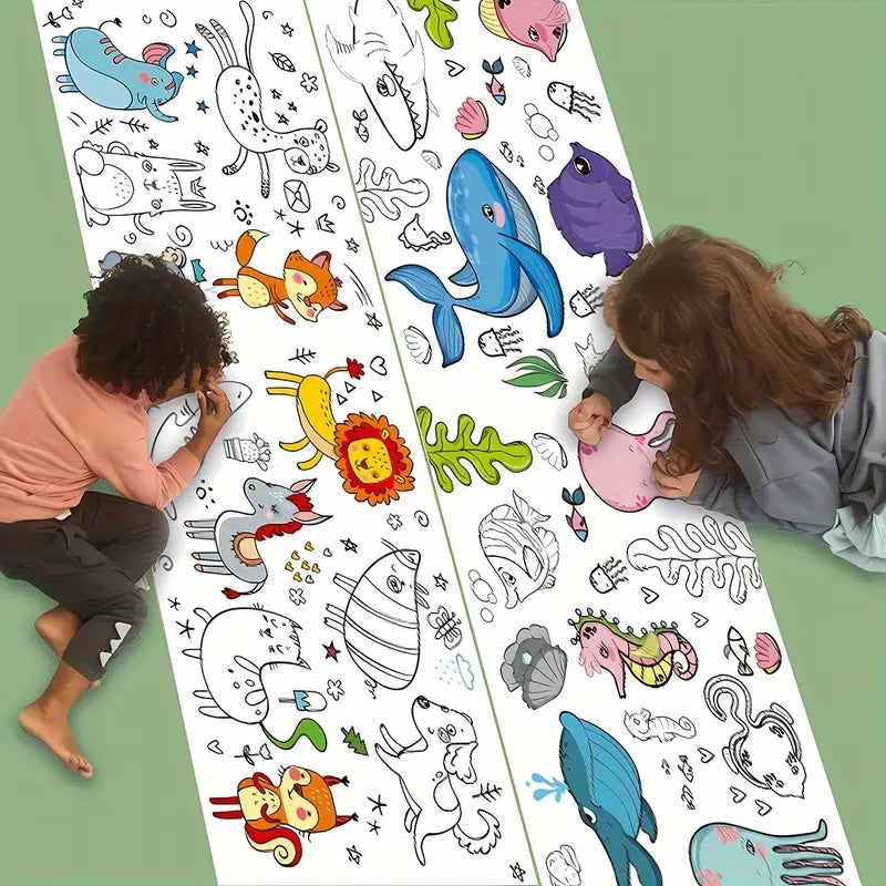 ¡LLEVATE 3 AL PRECIO DE 1! Rollo gigante para colorear de 3 metros🎨